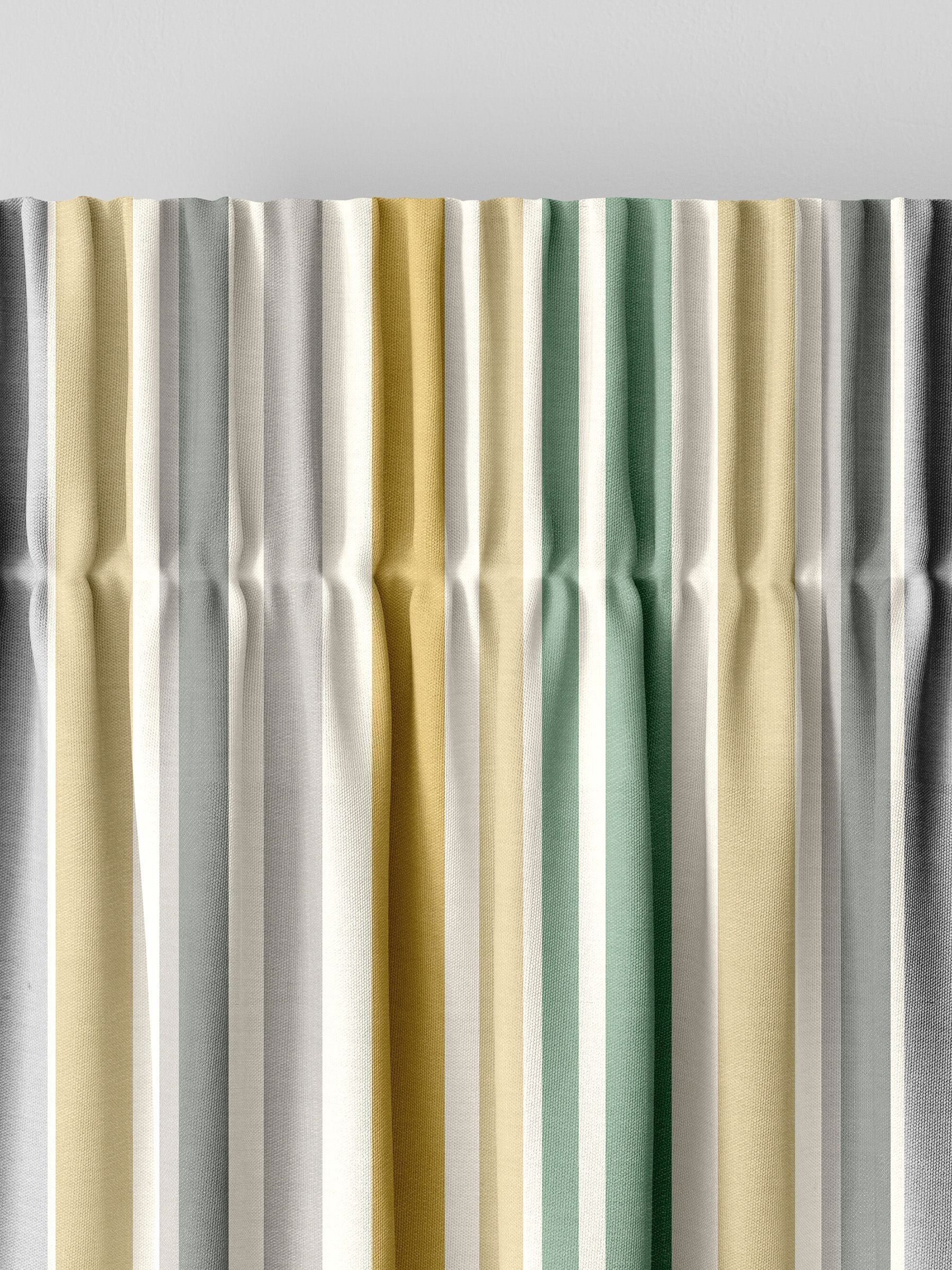 Yellow Multi Stripe made to measure curtains for kids (British brand)