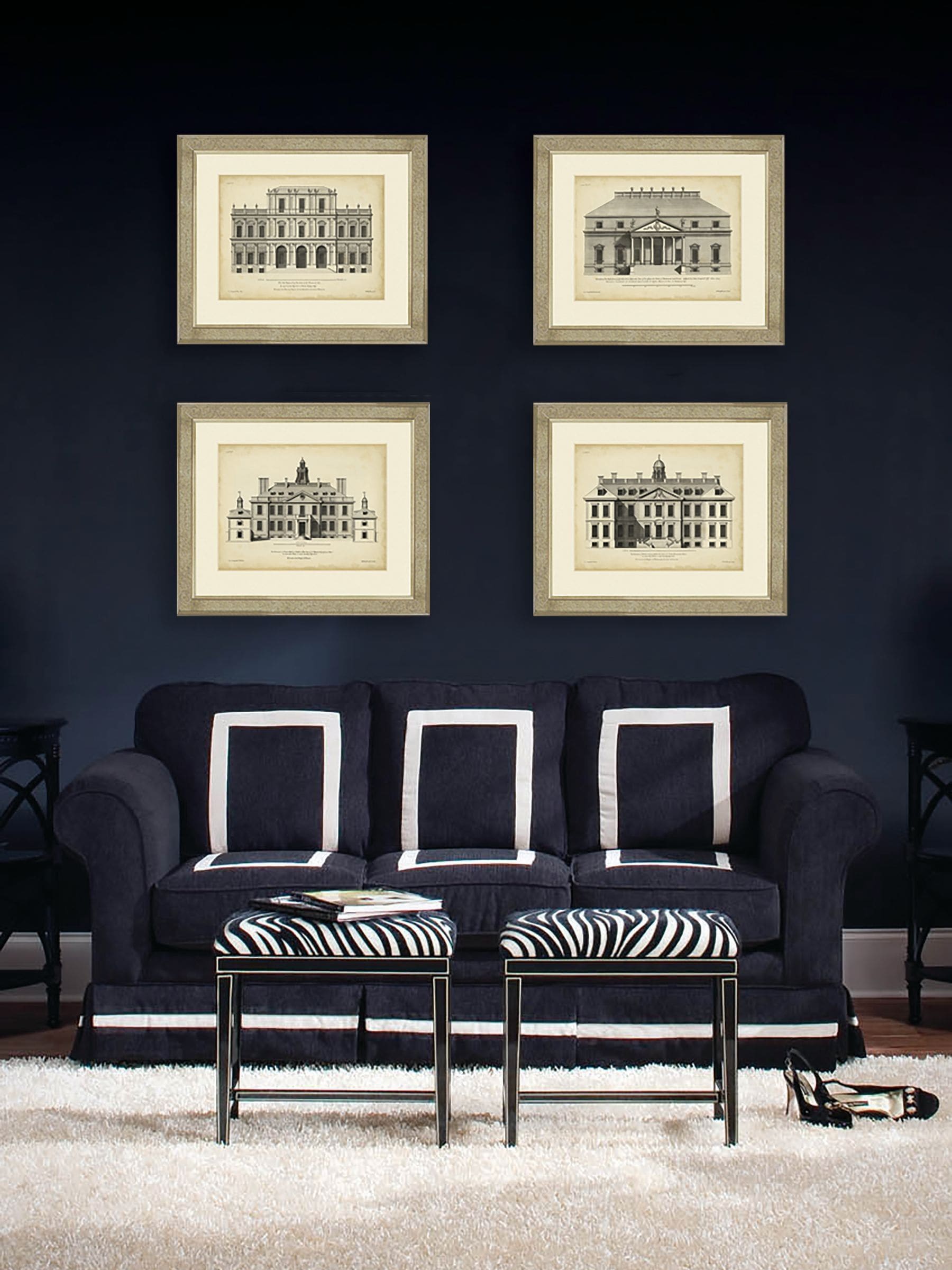Brookpace Lascelles framed print 56x46cm - British product