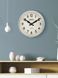 Brookpace Lascelles retro chrome wall clock 38cm - British product