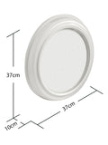Brookpace Lascelles retro chrome wall clock 38cm - British product