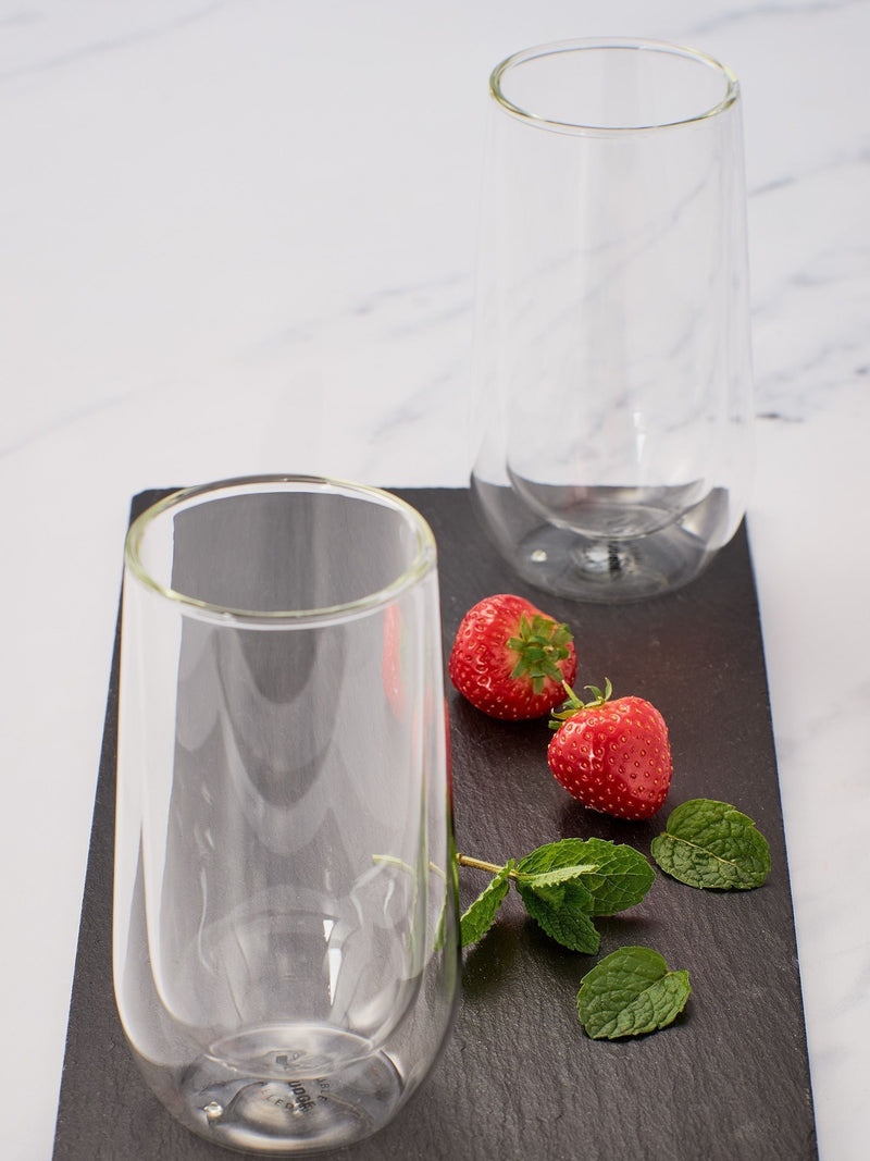 Judge double-walled glass highball glasses set of 2, UK version