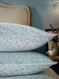 Laura Ashley Blue Pale Seaspray Brushed 100% Cotton Campion Duvet Cover and Pillowcase Set
