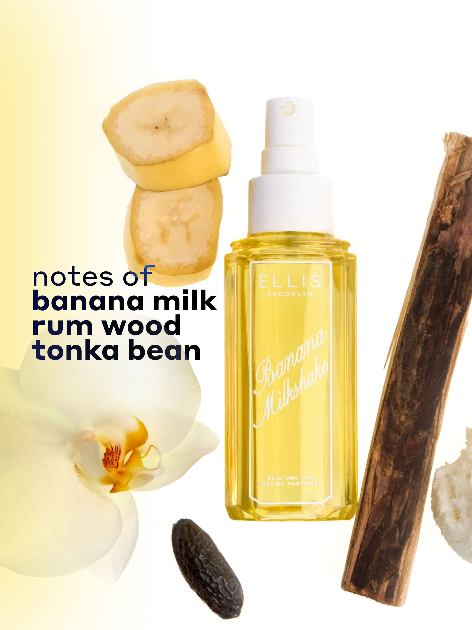 Ellis Brooklyn banana milkshake parfum mist 240ml (British brand)