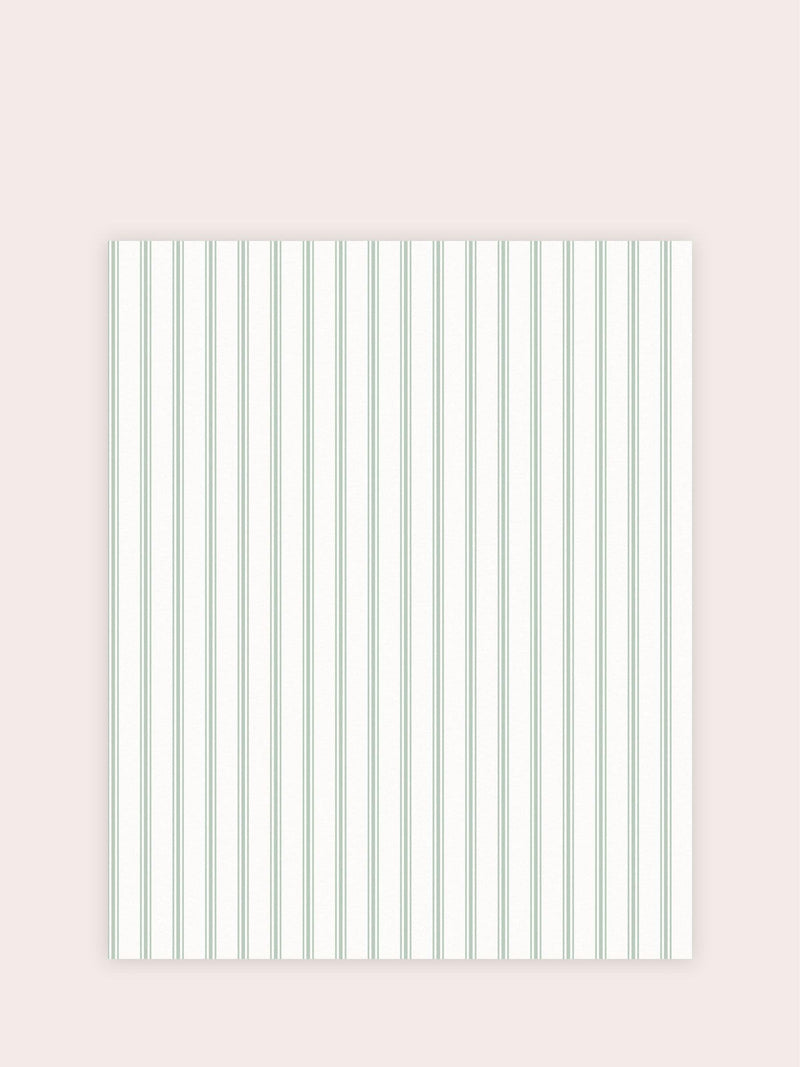 Laura Ashley Farnworth Stripe wallpaper sage 10m roll - British product