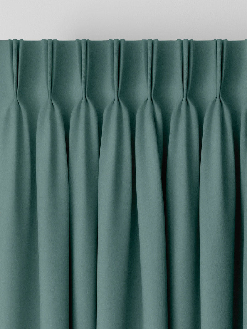 Montero Velvet teal blue made to measure curtains - British product