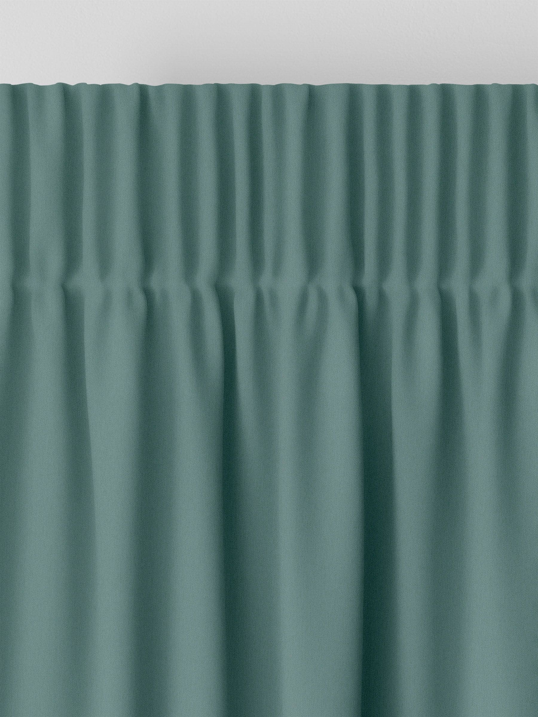 Montero Velvet teal blue made to measure curtains - British product