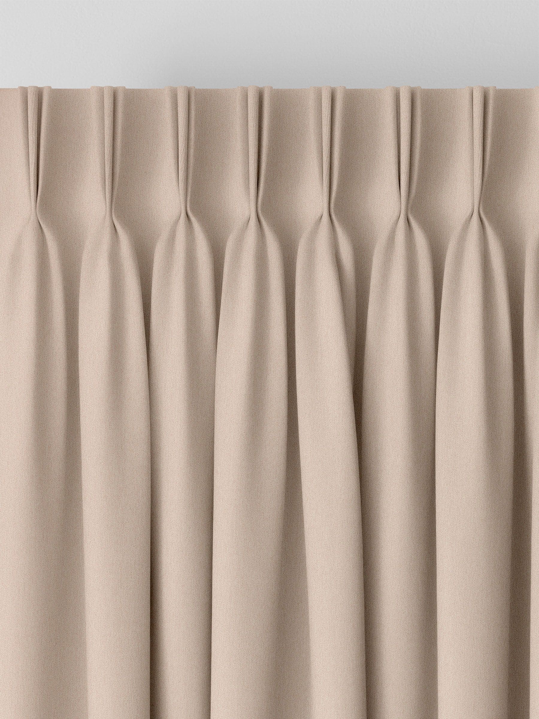 Montero Vanilla Cream velvet made to measure curtains, imported from the UK