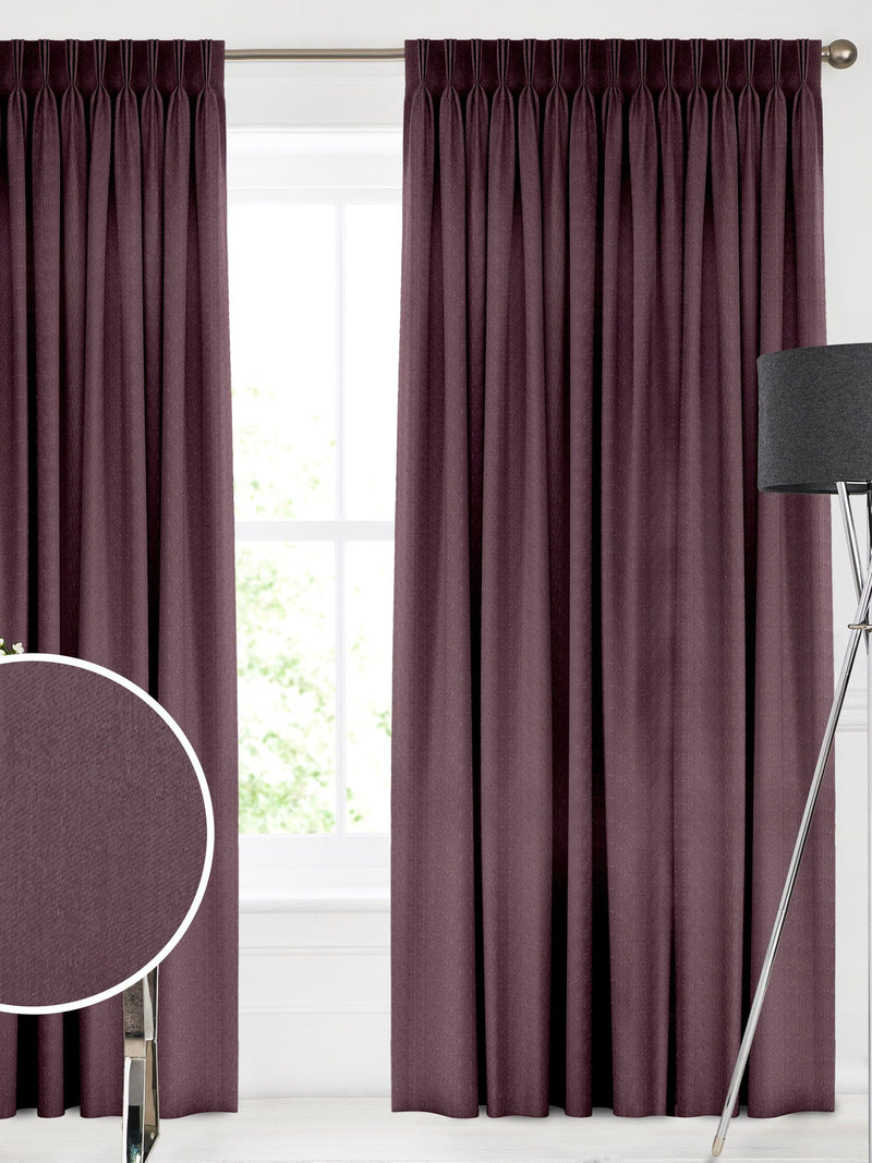 Trella grape purple curtains made to measure (British brand)