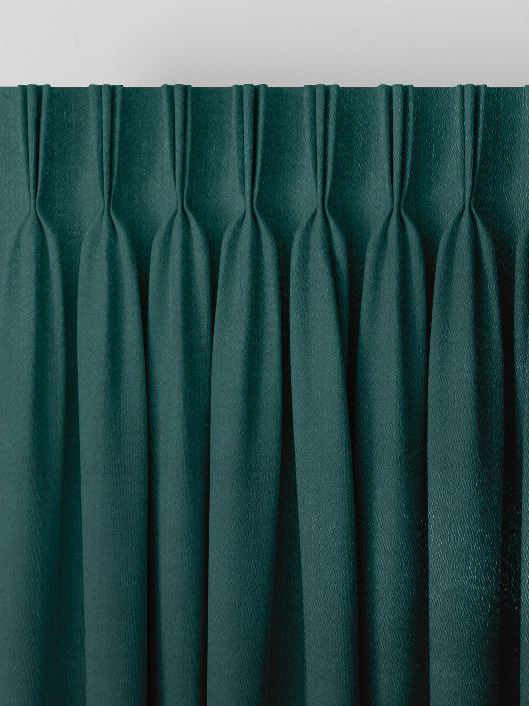 Trella peacock green made to measure curtains, imported from the UK