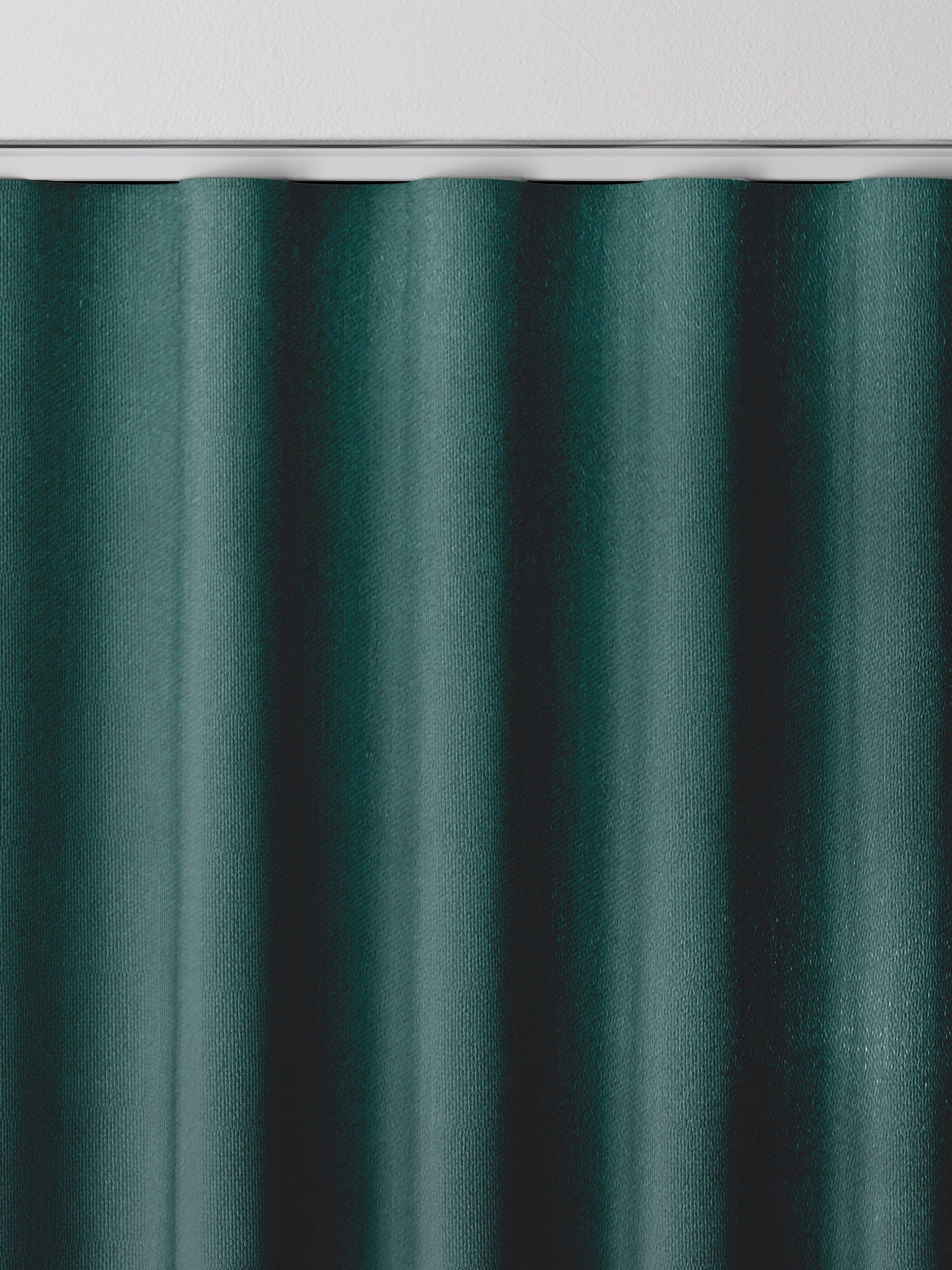 Trella peacock green made to measure curtains, imported from the UK