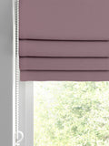 Montero mauve velvet roman blinds, imported from the UK