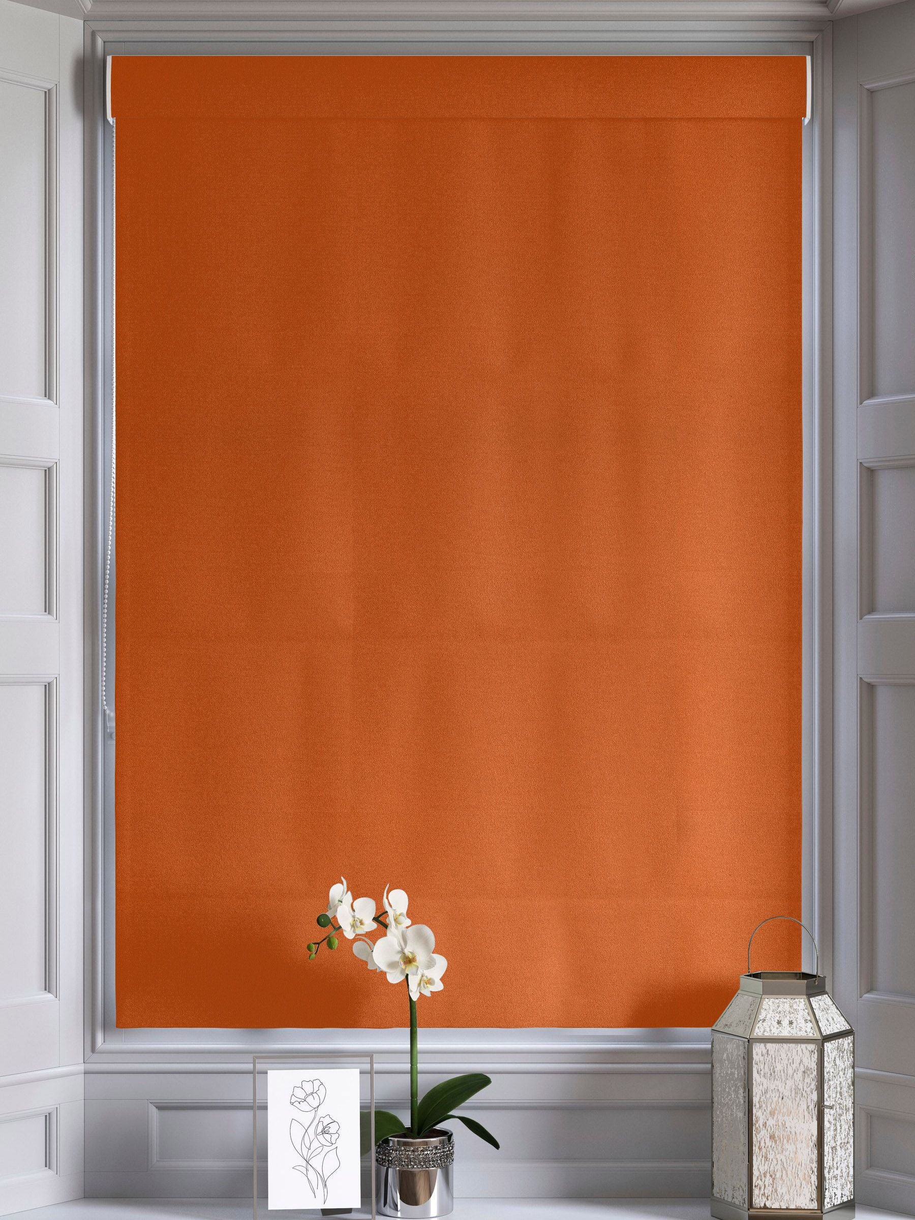 Nectarine velvet roman blind made to measure (British brand)