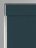 Peacock teal velvet roman blind made to measure, UK version