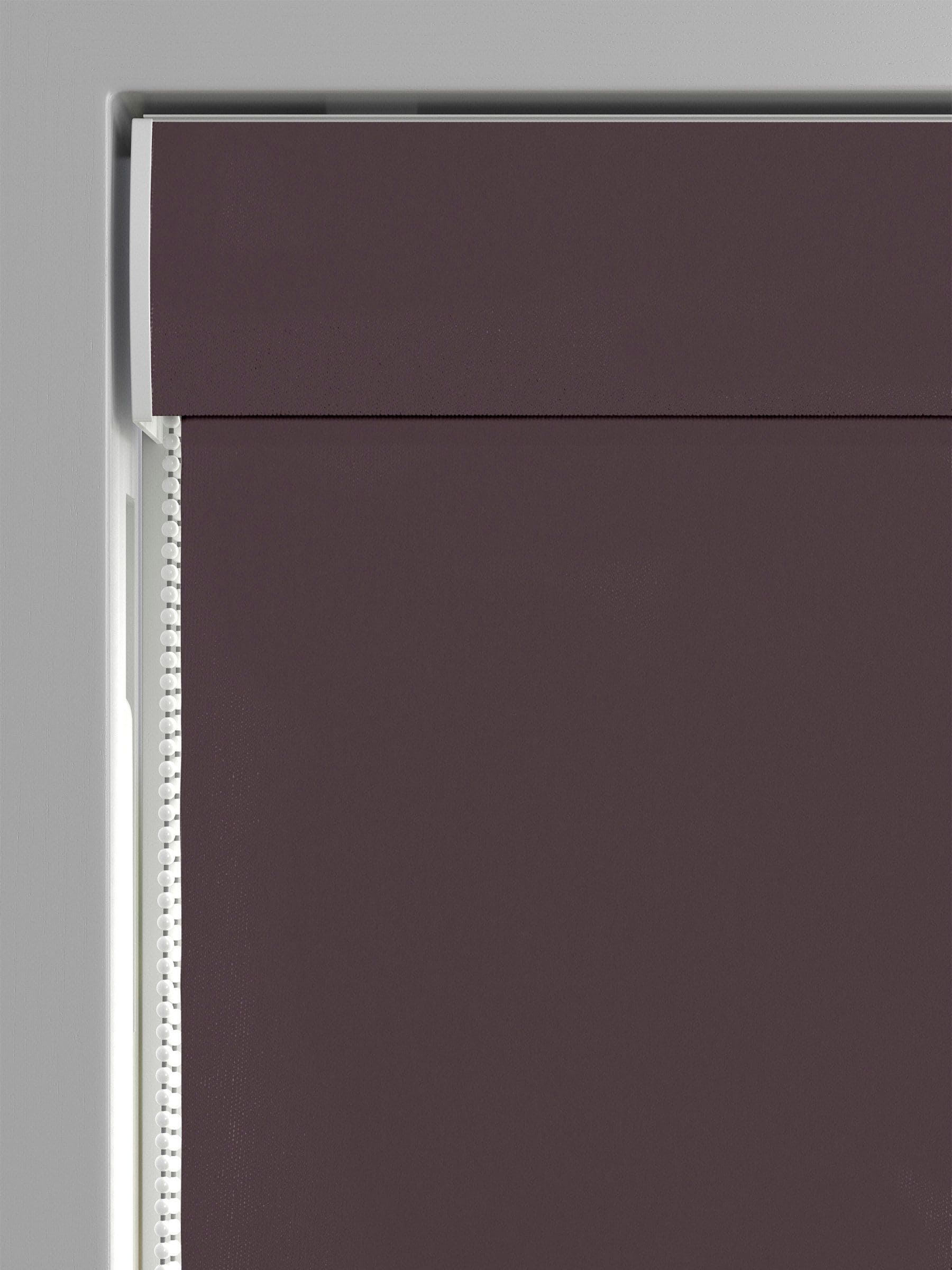 Montero velvet roman blind purple thistle made to measure, imported from the UK