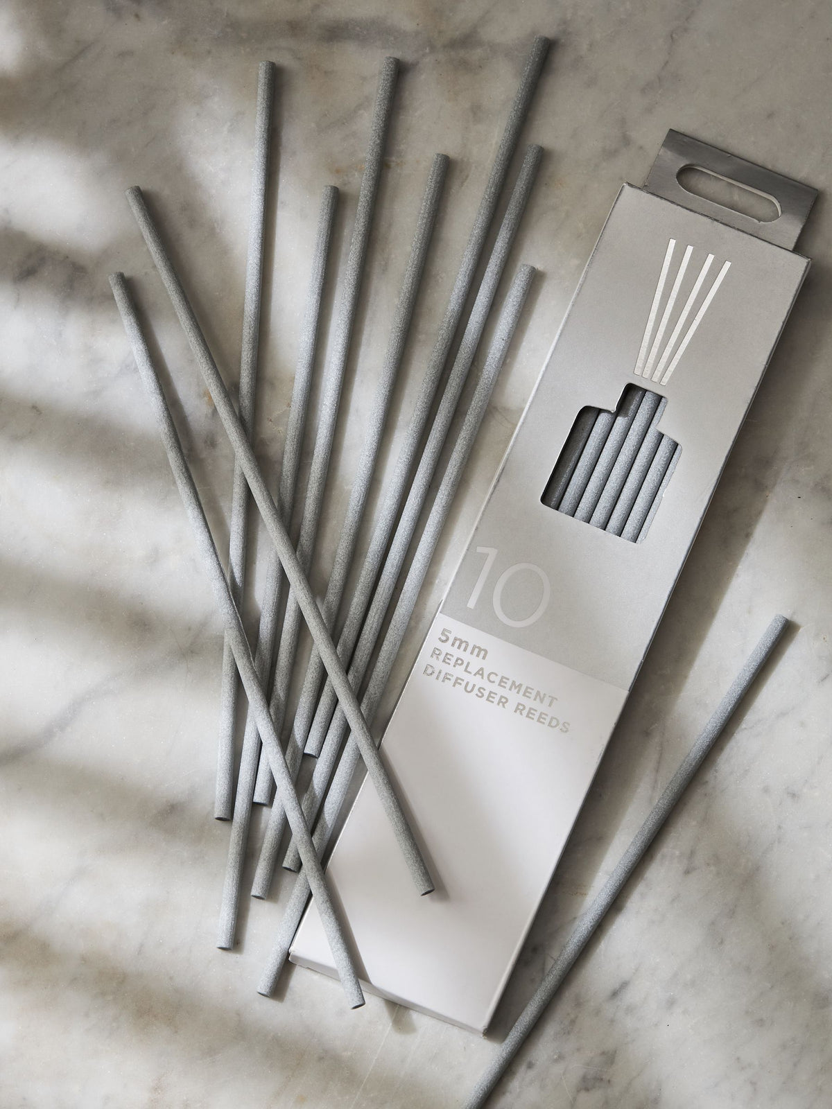 Grey luxury replacement diffuser reeds set of 10 (British brand)