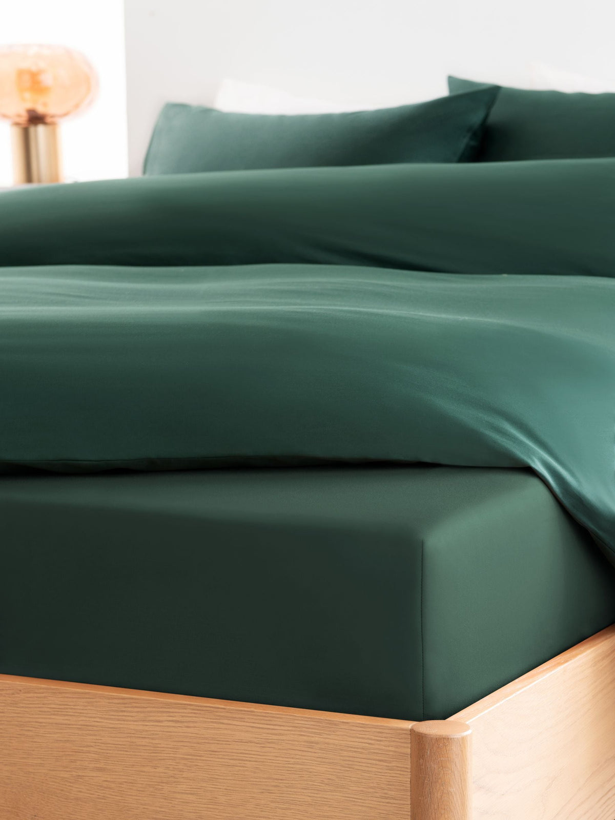 Bottle Green Collection Luxe Egyptian cotton deep fitted sheet - British product