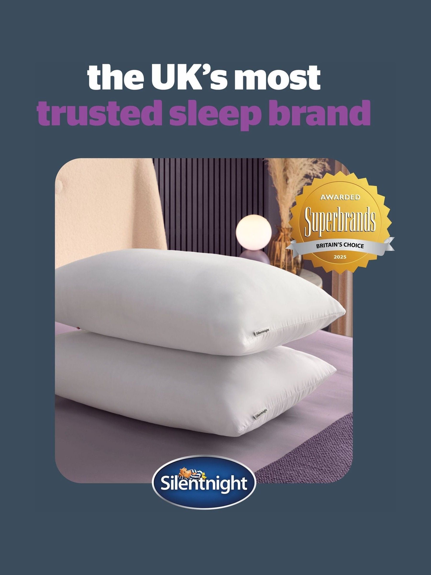 Silentnight Deep Sleep pillows 2 pack (British brand)