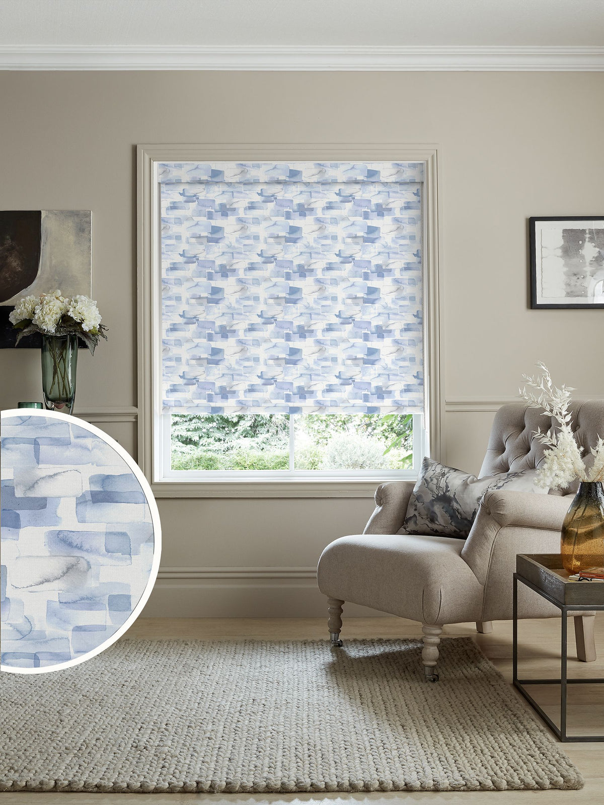 Voyage Maison Bluebell Salinas blackout roller blind, British brand