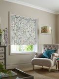 Voyage Peony Purple Hoppa roman blind, UK version