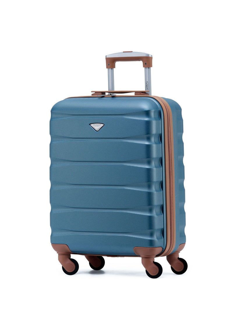 Flight Knight blue tan cabin bag 55x40x20cm, imported from the UK