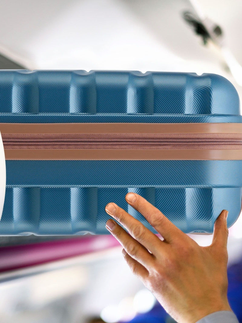 Flight Knight blue tan cabin bag 55x40x20cm, imported from the UK