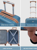 Flight Knight blue tan cabin bag 55x40x20cm, imported from the UK