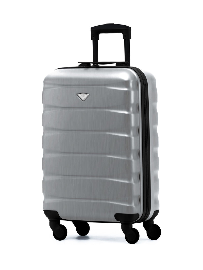 Flight Knight Alluminium 55x40x20cm Ryanair Priority 4 Wheel ABS Hard Case Cabin Carry On Hand Luggage