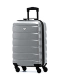 Flight Knight Alluminium 55x40x20cm Ryanair Priority 4 Wheel ABS Hard Case Cabin Carry On Hand Luggage