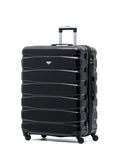 Flight Knight Cream Large Hardcase Lightweight Check-In Suitcase with 4 Wheels 29 inch
