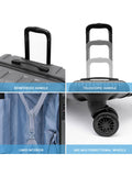 Flight Knight Anthracite Large Hardcase Lightweight Check-In Suitcase with 4 Wheels