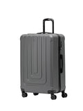 Flight Knight Anthracite Large Hardcase Lightweight Check-In Suitcase with 4 Wheels