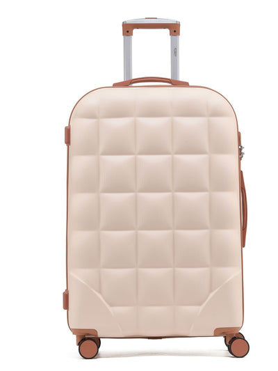 Next Flight Knight Cream Large Hardcase Printed Lightweight Check-In Suitcase with 4 Wheels- Buy online at McGrocer