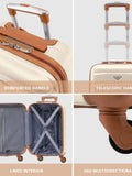 Flight Knight cream large hardcase suitcase 29 inch, imported from the UK