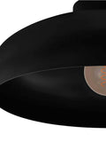 Eglo black Mogano ceiling light, imported from the UK