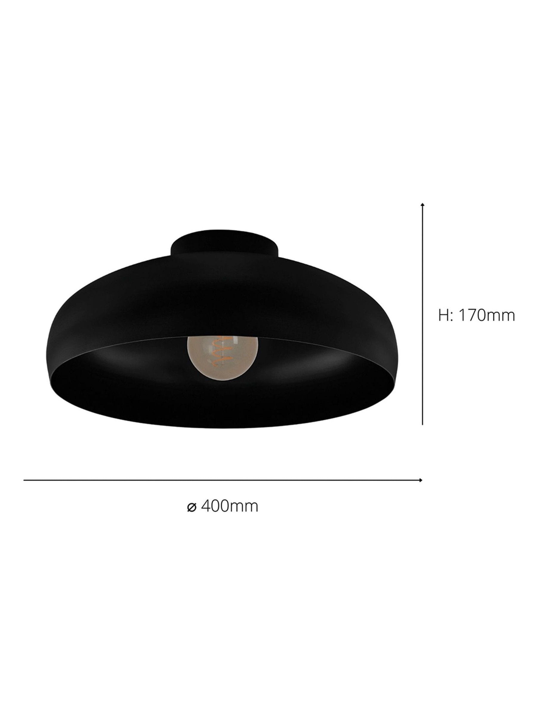 Eglo black Mogano ceiling light, imported from the UK