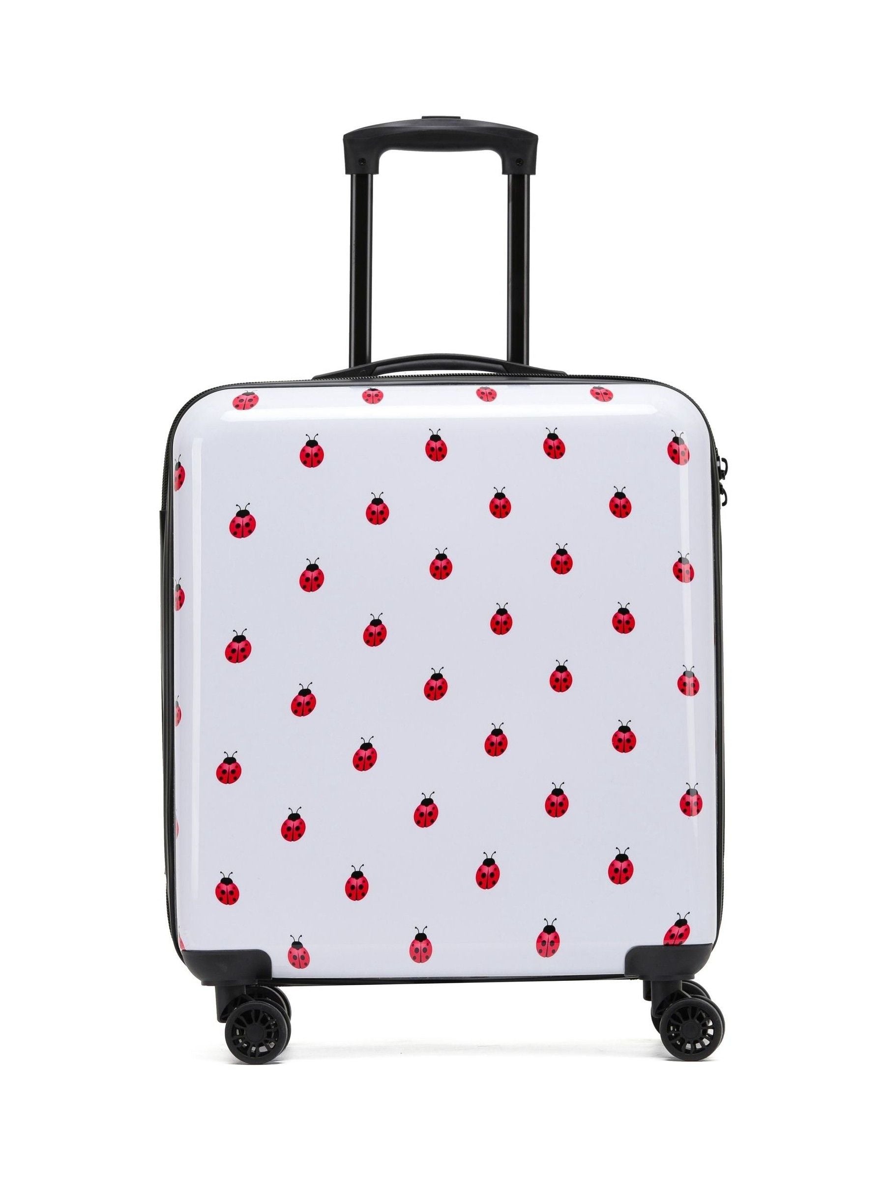Flight Knight Butterfly Black Printed Lightweight Hardcase Check-In Suitcase Medium