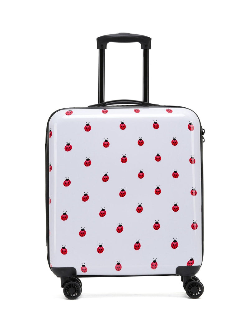 Flight Knight Butterfly Black Printed Lightweight Hardcase Check-In Suitcase Medium