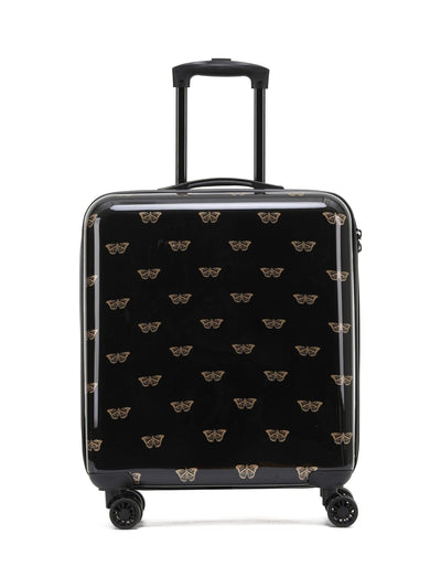 Next Flight Knight Butterfly Black Printed Lightweight Hardcase Check-In Suitcase Medium- Buy online at McGrocer
