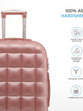 Flight Knight Rose Gold Large Large Hardcase Printed Lightweight Check-In Suitcase with 4 Wheels