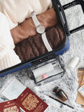 Flight Knight hardcase suitcase set navy blue, imported from the UK