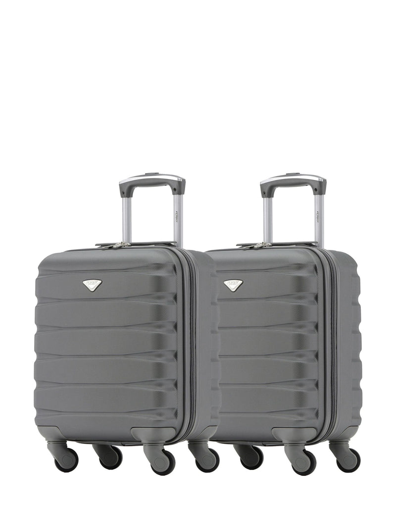 Flight Knight charcoal cabin suitcase set 45x36x20cm (British brand)