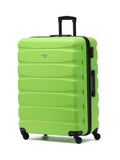Flight Knight Cream Large Hardcase Lightweight Check-In Suitcase with 4 Wheels 29 inch