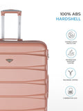 Flight Knight rose gold luggage set with underseat bags, imported from the UK