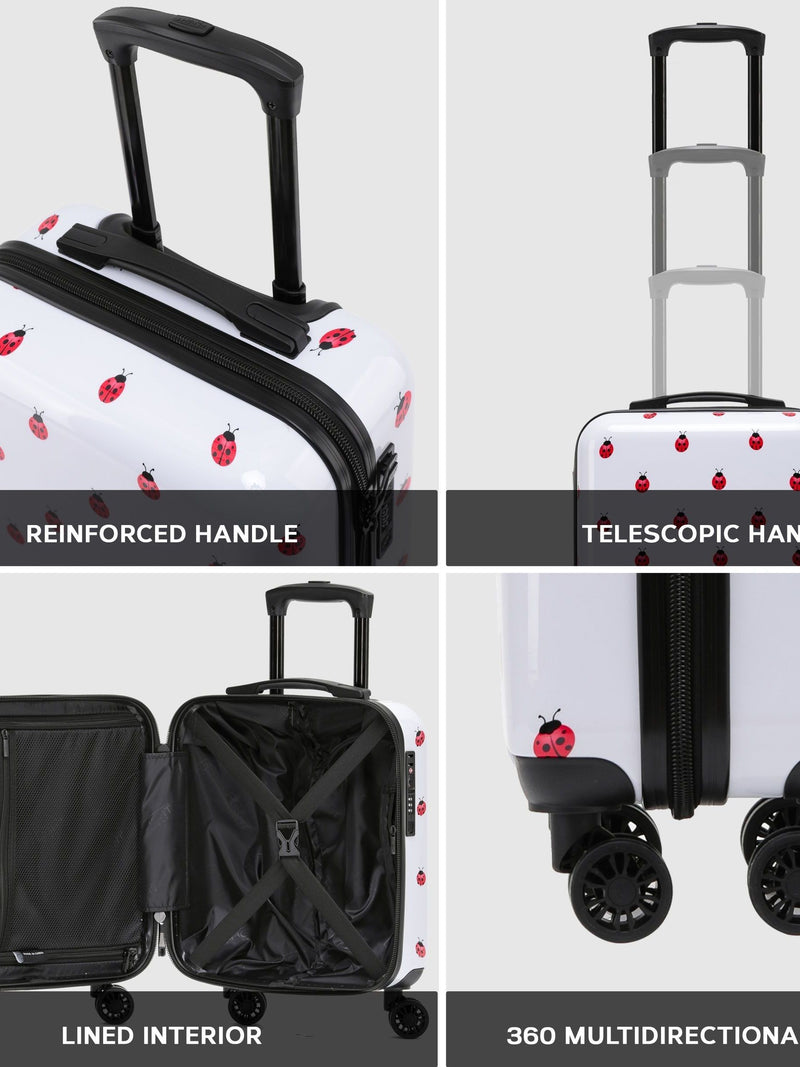 Flight Knight Ladybird suitcase 28 inch, imported from the UK