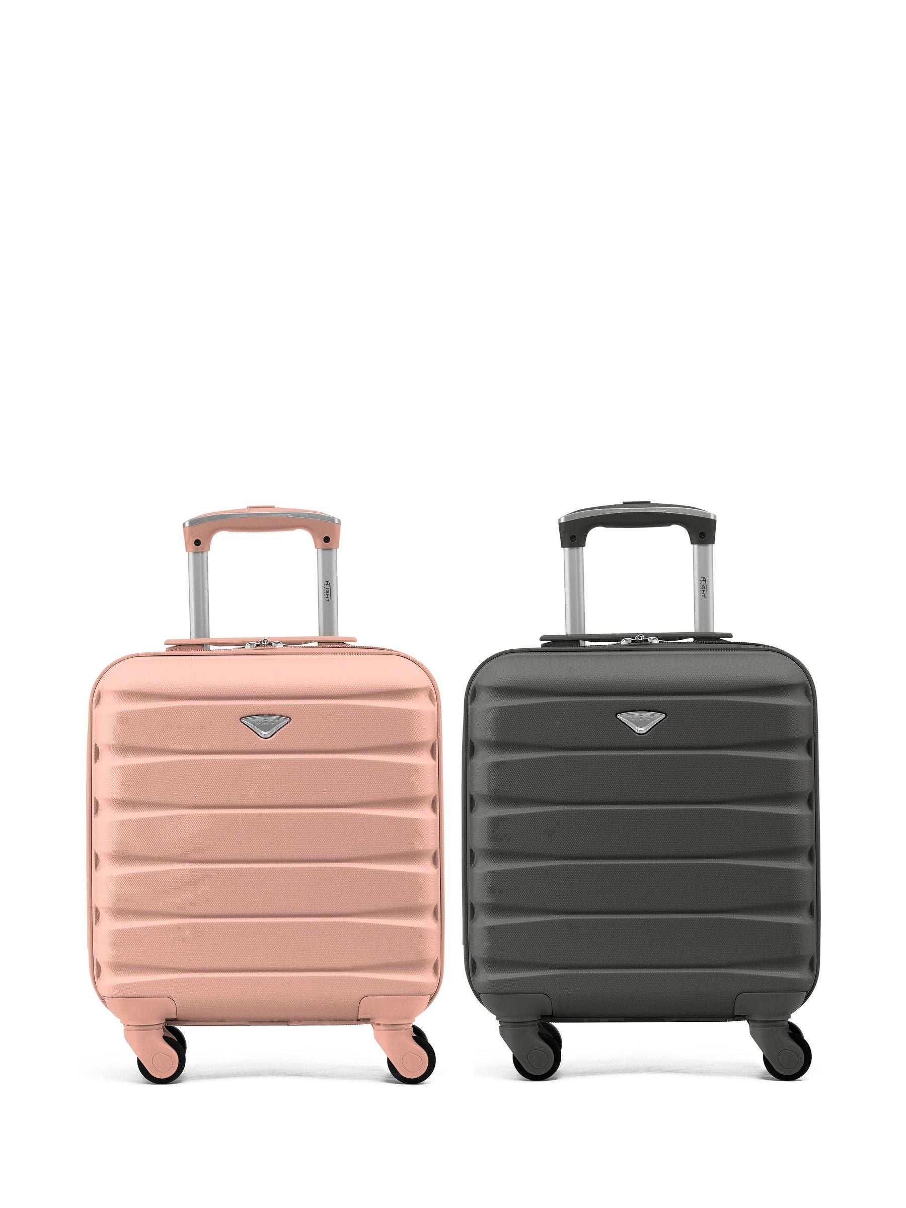 Flight Knight EasyJet Underseat Cabin Suitcase Set of 2 (Charcoal) 45x36x20cm