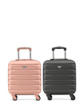 Flight Knight EasyJet Underseat Cabin Suitcase Set of 2 (Charcoal) 45x36x20cm