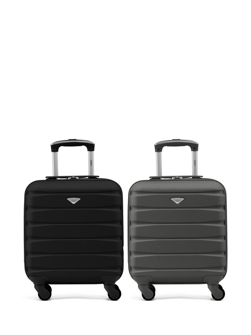 Flight Knight EasyJet Underseat Cabin Suitcase Set of 2 (Charcoal) 45x36x20cm