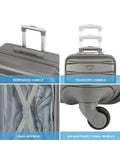 Flight Knight charcoal suitcase set 55x35x20cm (British brand)
