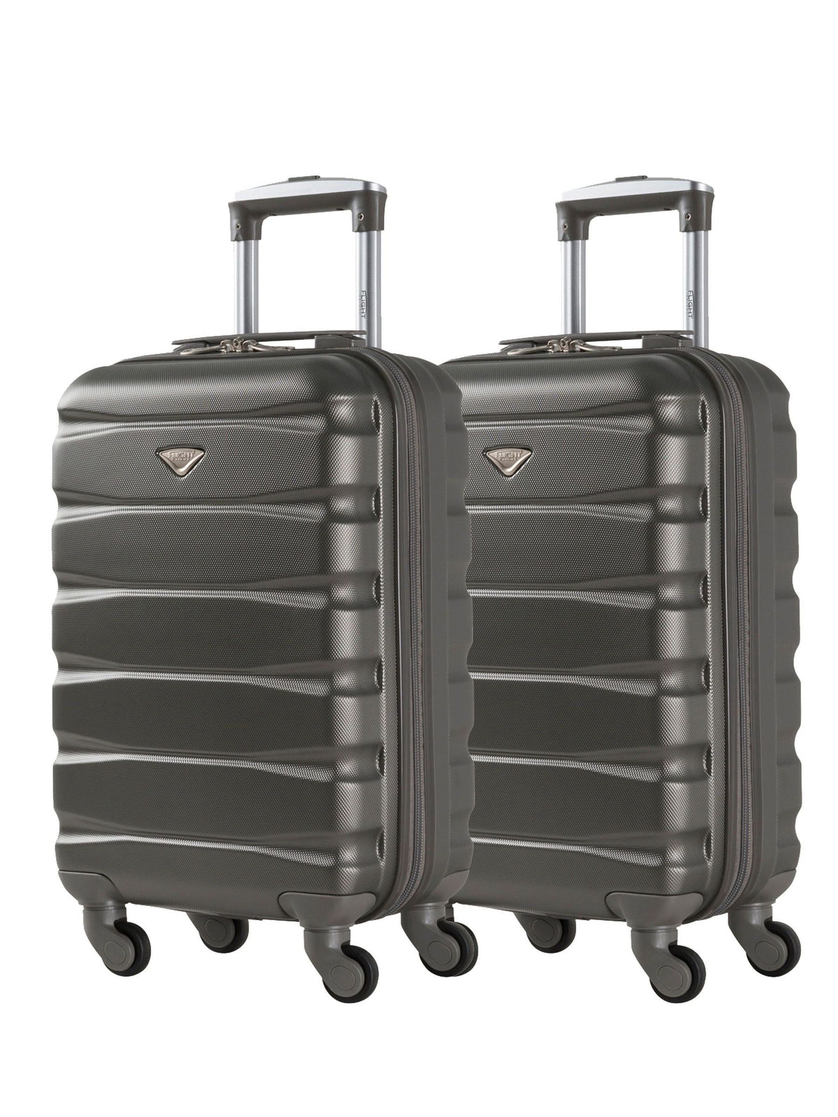 Flight Knight charcoal suitcase set 55x35x20cm (British brand)