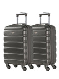 Flight Knight charcoal suitcase set 55x35x20cm (British brand)